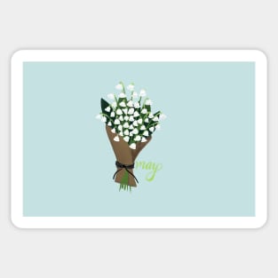 May Lily-of-the-valley bouquet Sticker